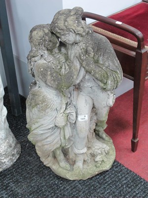 Lot 1553 - Concrete Courting Couple Garden Figure, 73cm...