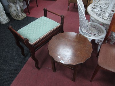 Lot 1602 - Morco Oak Needlework Table with Contents,...