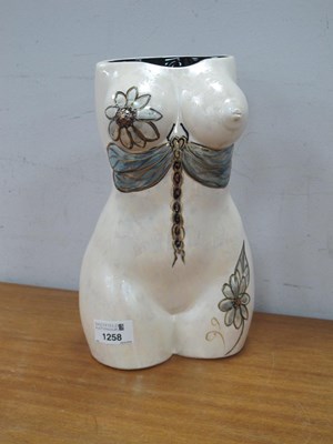 Lot 1258 - Anita Harris Large Female Torso Vase, limited...