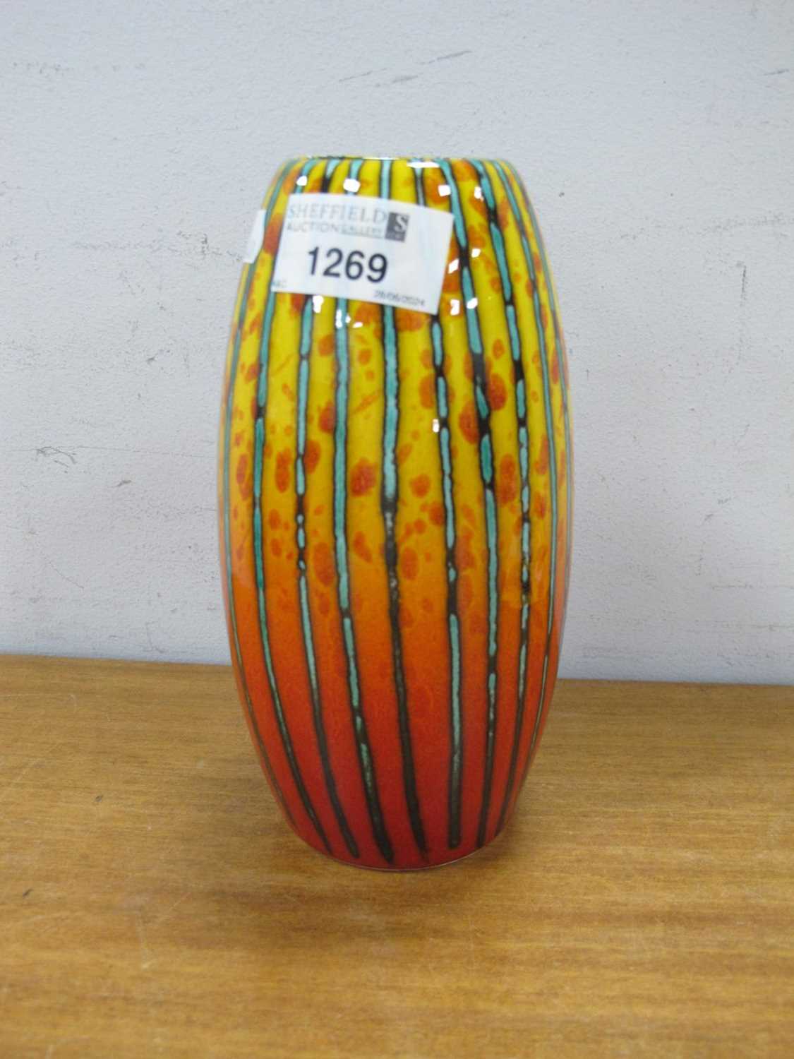 Lot 1269 - Anita Harris 'Brimstone' Skittle Vase, gold...