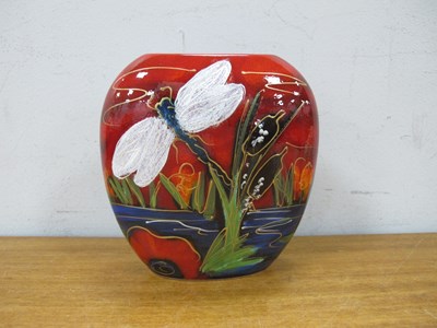 Lot 1286 - Anita Harris Vibrant Art 'Dragonfly, Reeds and...