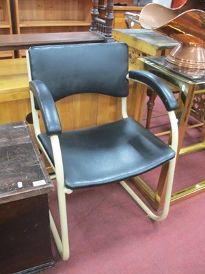 Lot 1577 - A Circa 1930's Art Deco Style Office Chair,...