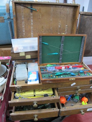 Lot 1075 - Fishing Reels, floats, and other...