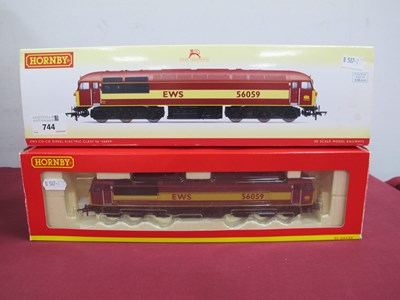 Lot 744 - Hornby "OO" Gauge R2648 Class 56 EWS Co-Co...