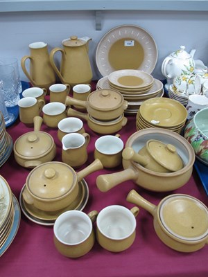 Lot 1187 - Denby 'Ode' Pottery Table Ware, in mustard,...