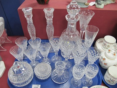 Lot 1216 - A Pair of Waterford Crystal Candlesticks,...