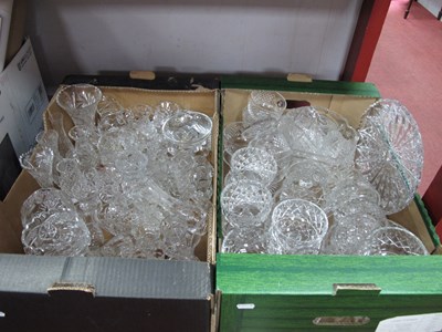 Lot 1074 - A Large Collection of Cut Glass Sundae Dishes,...