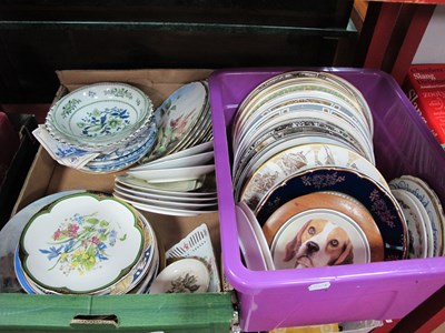 Lot 1082 - Various Collectors Plates:- Two Boxes