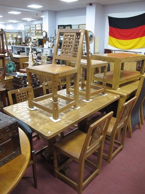 Lot 1610 - Yorkshire Critters "Sid Pollard" Oak Refectory...