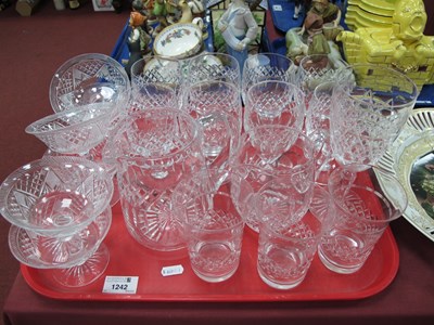 Lot 1242 - Webb Stem glasses (x 8). Six sundaes, drinking...