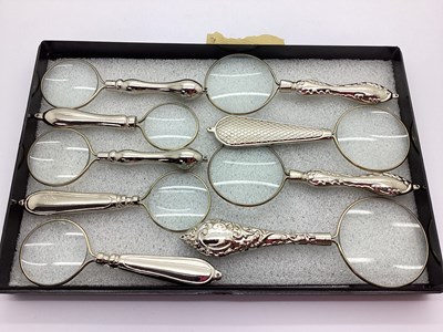 Lot 60 - Nine Modern Decorative Magnifying Glasses :-...