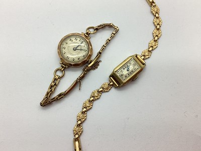 Lot 232 - A Vintage 9ct Gold Cased Ladies Wristwatch,...