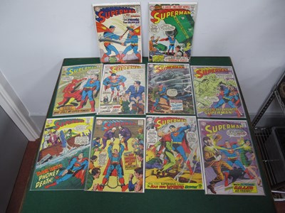 Lot 591 - Ten DC Superman Comics, issues #182, #196,...