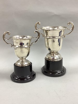 Lot 58 - A Hallmarked Silver Twin Handled Trophy Cup,...