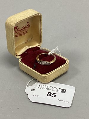 Lot 85 - An Antique Diamond Set Ring, of boat shape,...