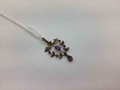 Lot 167 - An Edwardian Seed Pearl Set Openwork Pendant,...