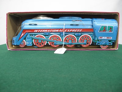 Lot 539 - A Tinplate Friction Drive Locomotive, boxed.