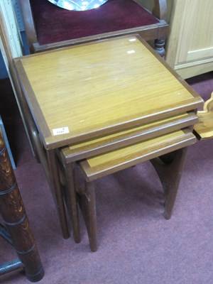 Lot 1541 - A Stonehill 'Stateroom' teak nest of three tables