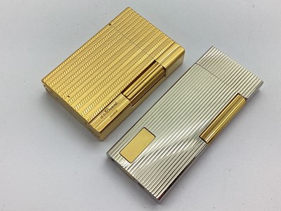 Lot 248 - S.T. Dupont Paris Gold Plated Lighter, allover...