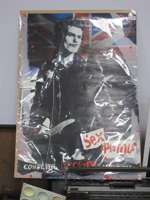 Lot 1171 - Sex Pistols Complet F****N Anarchy, poster 84...