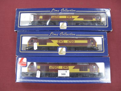 Lot 566 - Three Lima 'OO' Gauge/4mm Boxed Diesel...