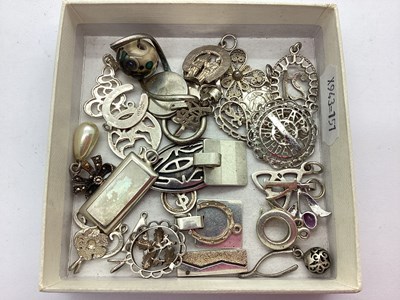 Lot 182 - A Collection of "925" and Other Pendants, to...