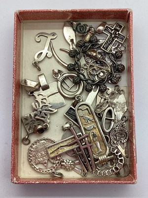 Lot 139 - A Collection of "925" and Other Pendants, to...