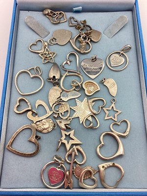 Lot 183 - A Collection of "925" and Other Pendants, to...