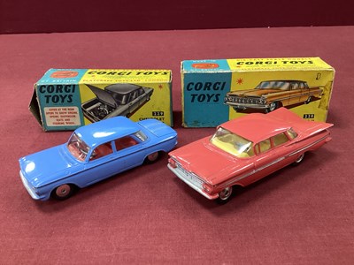 Lot 683 - Two Original Corgi Vehicles, No. 229 Chevrolet...