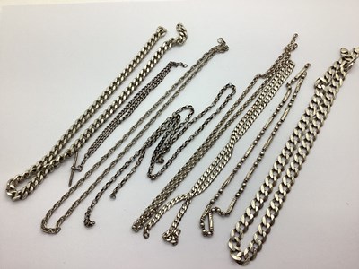 Lot 209 - An Assortment of Chains, (lacking clasps), to...