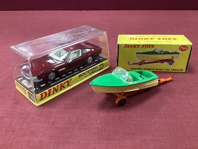 Lot 697 - Dinky Toys, No. 190 Monteverdi 375L, maroon in...