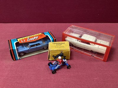 Lot 677 - Three Diecast Model Vehicles, French Dinky No....