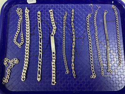 Lot 222 - An Assortment of Bracelets, (lacking clasps),...