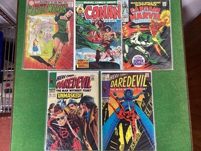 Lot 631 - Five Comics by Marvel, DC to include The New...