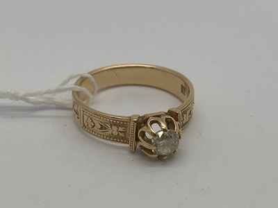 Lot 81 - A Victorian Style Single Stone Diamond Ring,...