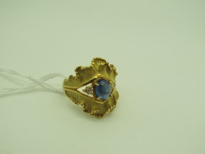 Lot 171 - A Decorative Sapphire and Diamond Dress Ring,...