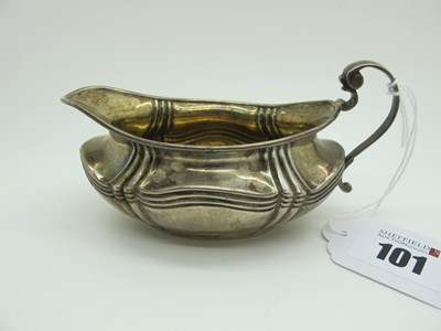 Lot 101 - A Hallmarked Silver Cream Jug, JR, Sheffield...