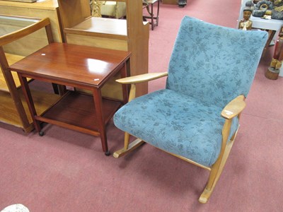 Lot 1617 - Vintage Ercol Style Ash Rocking Chair, with...