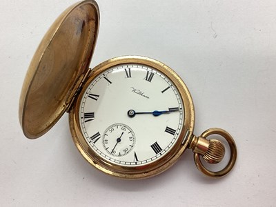 Lot 234 - A Gold Plated Cased Waltham Hunter Pocketwatch,...