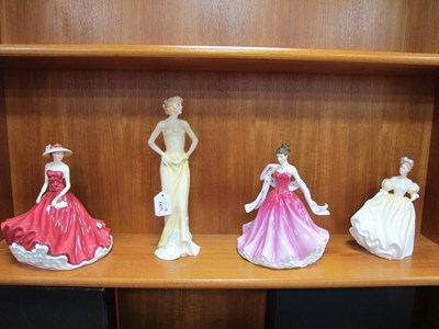 Lot 1471 - Five Royal Dolton Figurines - Alexandra, Chloe,...