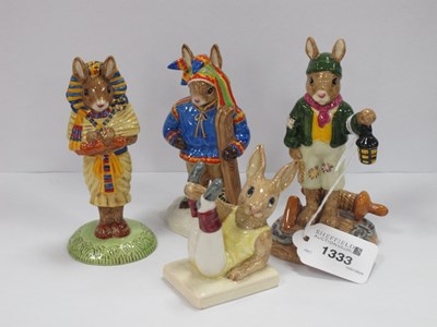 Lot 1333 - Royal Doulton Bunnikins Figures - Tutankamum,...