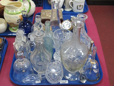 Lot 1297 - Chemists Glass Jars, decanters, glass bells,...