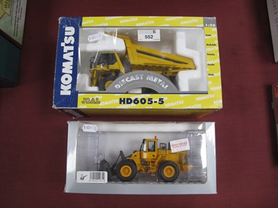 Lot 552 - Two 1:50th Scale Diecast Model Plant Machinery...