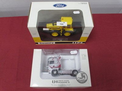 Lot 705 - Two Universal Hobbies Diecast Model Vehicles...