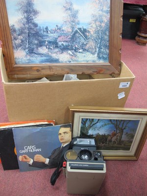 Lot 1503 - A Selection of 7" Singles, Polaroid camera and...