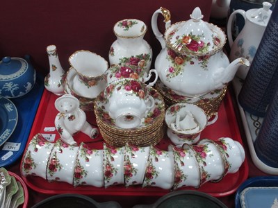 Lot 1239 - Royal Albert 'Old Country Roses' Tea Service,...