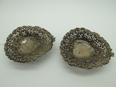 Lot 74 - Two Hallmarked Silver Heart Shape Trinket...