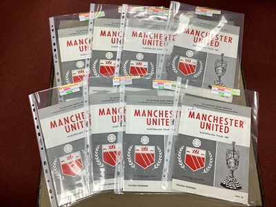 Lot 722 - Manchester United Australia Tour 1967 Complete...