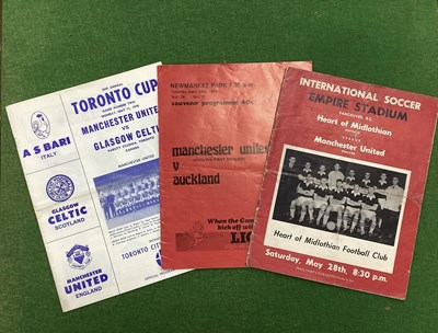 Lot 855 - Manchester United Friendly Away Programmes, 59-...