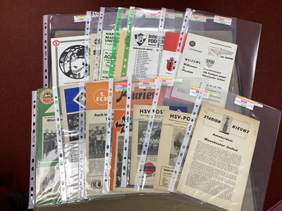 Lot 755 - Manchester United Friendly Programmes in...